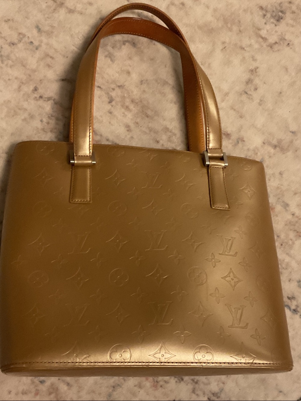Louis Vuitton Metallic Gold Embossed Tote